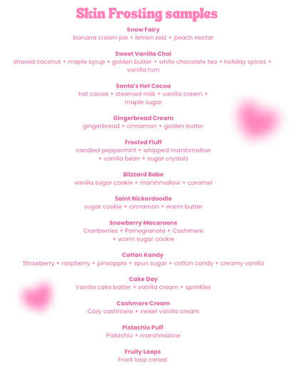 🎀Skin Frosting samples